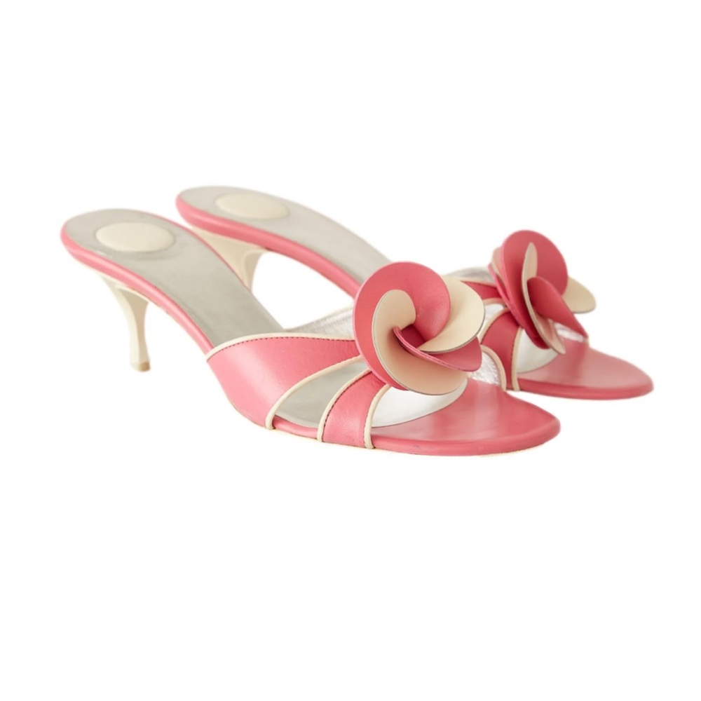 Celine kitten heels mules